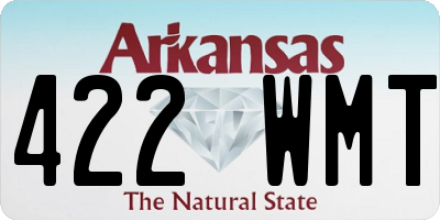 AR license plate 422WMT