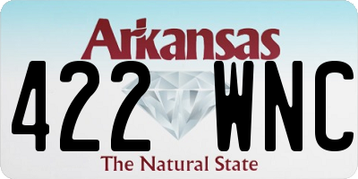 AR license plate 422WNC