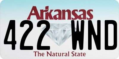 AR license plate 422WND