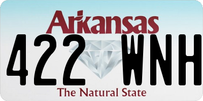 AR license plate 422WNH