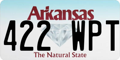 AR license plate 422WPT