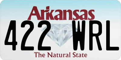 AR license plate 422WRL