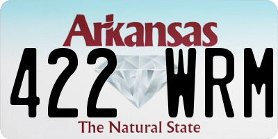 AR license plate 422WRM