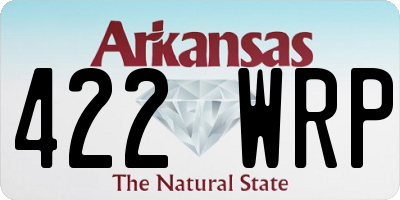 AR license plate 422WRP