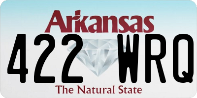 AR license plate 422WRQ
