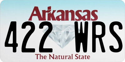 AR license plate 422WRS