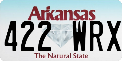 AR license plate 422WRX
