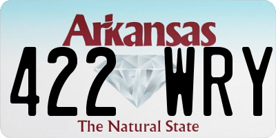AR license plate 422WRY