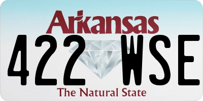 AR license plate 422WSE