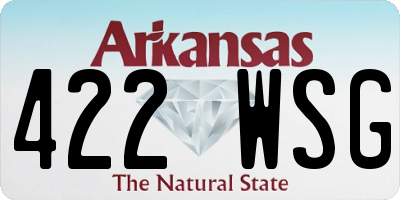 AR license plate 422WSG