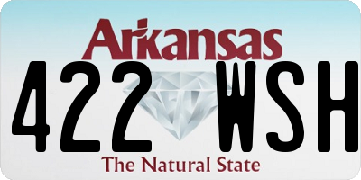 AR license plate 422WSH