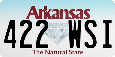 AR license plate 422WSI