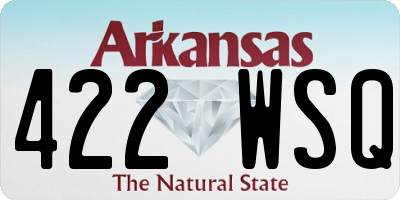 AR license plate 422WSQ