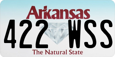 AR license plate 422WSS