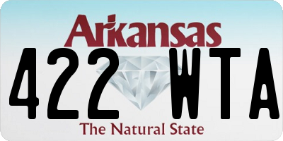 AR license plate 422WTA