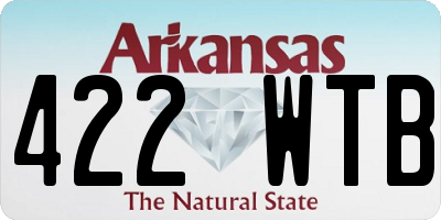 AR license plate 422WTB