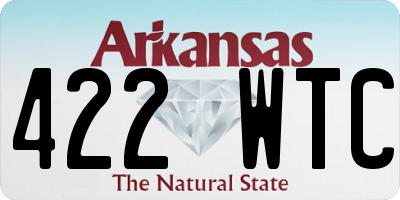 AR license plate 422WTC