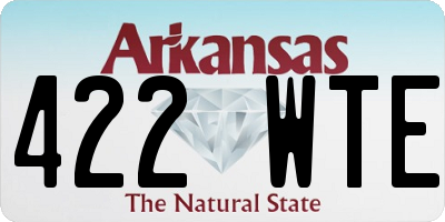 AR license plate 422WTE