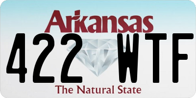 AR license plate 422WTF