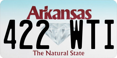 AR license plate 422WTI