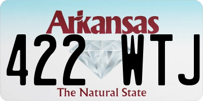 AR license plate 422WTJ