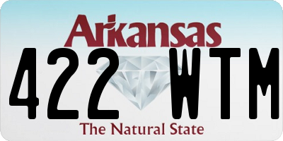 AR license plate 422WTM