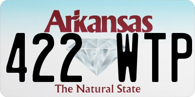 AR license plate 422WTP