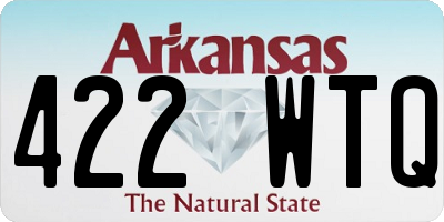 AR license plate 422WTQ