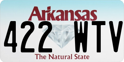 AR license plate 422WTV