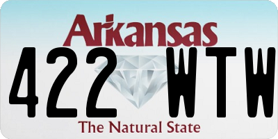 AR license plate 422WTW