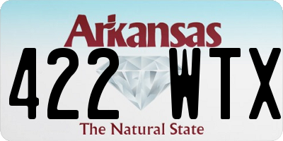 AR license plate 422WTX