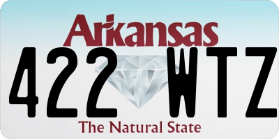 AR license plate 422WTZ