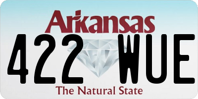 AR license plate 422WUE