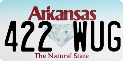 AR license plate 422WUG