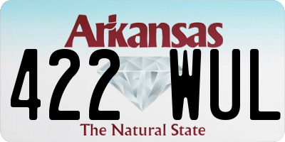 AR license plate 422WUL
