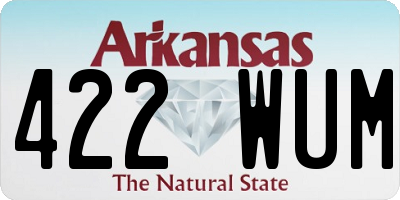 AR license plate 422WUM