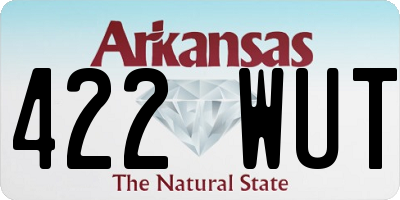 AR license plate 422WUT