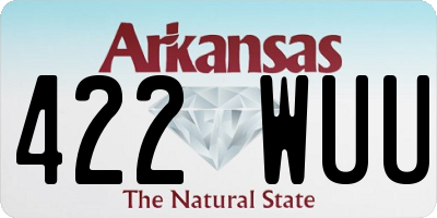 AR license plate 422WUU