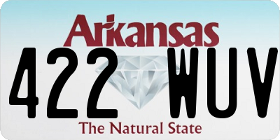 AR license plate 422WUV
