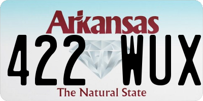 AR license plate 422WUX