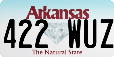 AR license plate 422WUZ