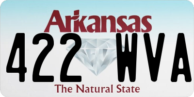 AR license plate 422WVA