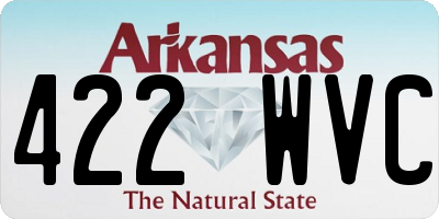 AR license plate 422WVC