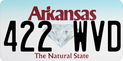 AR license plate 422WVD