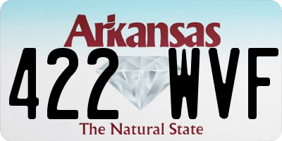 AR license plate 422WVF