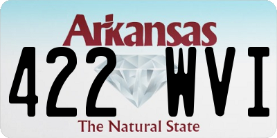 AR license plate 422WVI