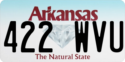 AR license plate 422WVU