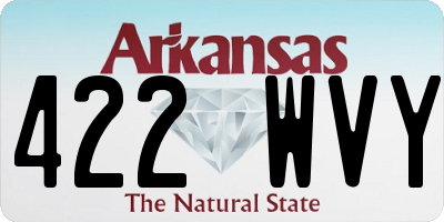 AR license plate 422WVY