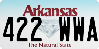 AR license plate 422WWA