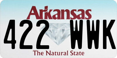 AR license plate 422WWK